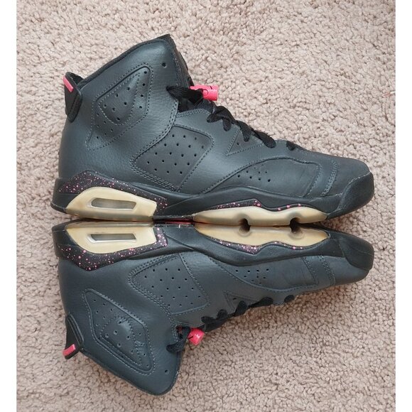 Nike Other - Nike Air Jordan 6 VI Retro Black Anthracite Hyper Pink 6.5Y W/ Box